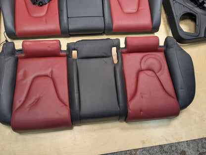 09-16 OEM Audi B8 A4 S4 Front Rear Left Right Interior Seat Door Panel BLACK RED