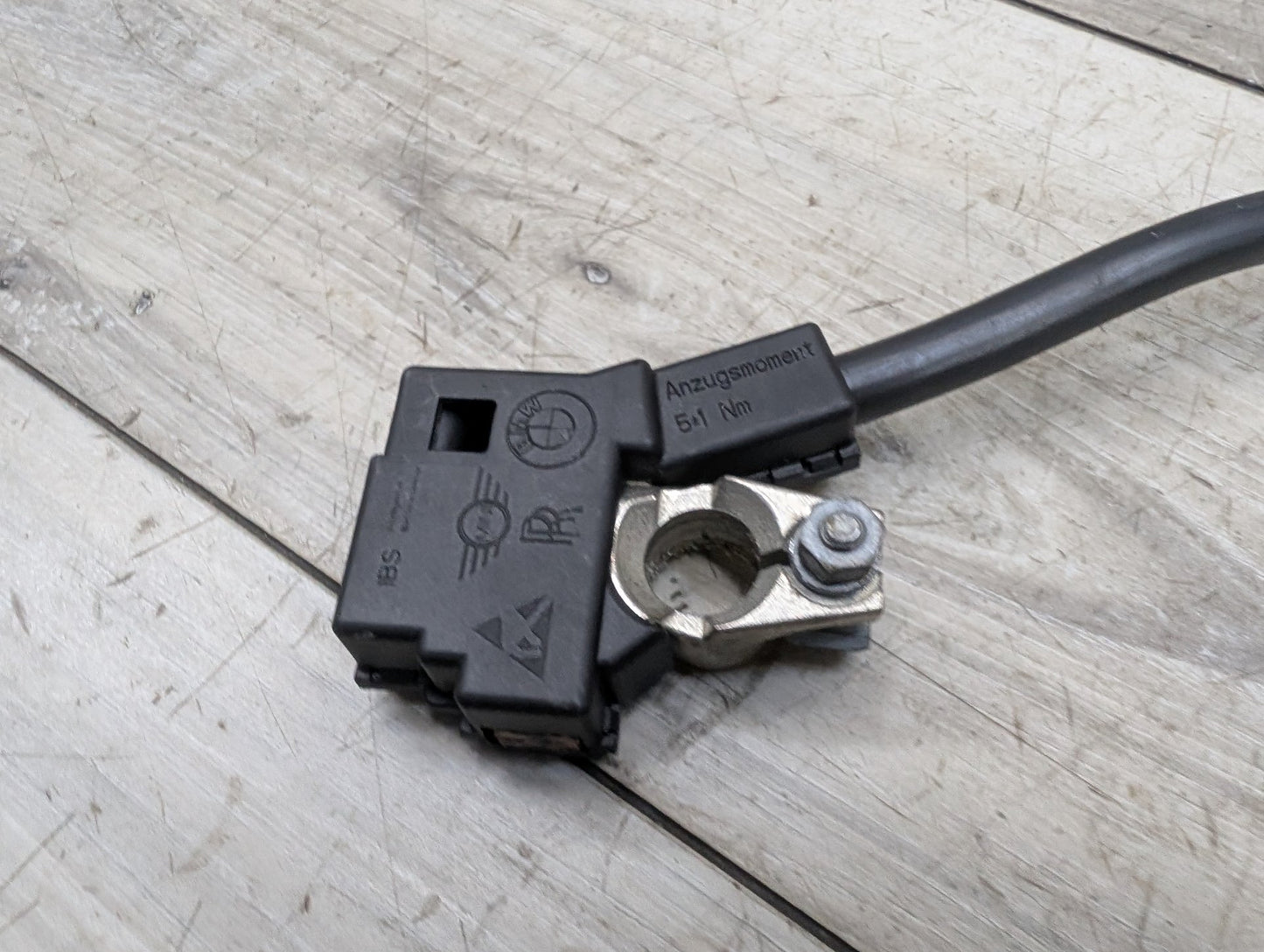 OEM BMW F02 F06 F10 F12 F13 F25 Negative Battery Cable Terminal IBS Sensor Black