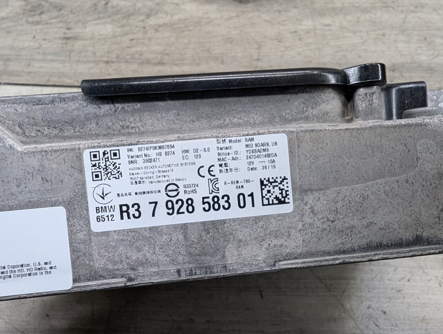 OEM BMW F90 G11 G12 G20 G30 X3 X4 X5 Receiver Tuner Audio Control Module