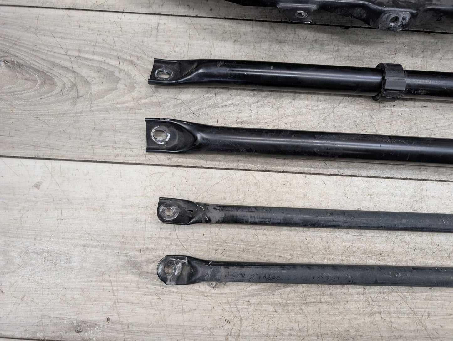 09-15 OEM BMW F01 F02 Front Upper Radiator Core Support Reinforcement Bar Bracket SET
