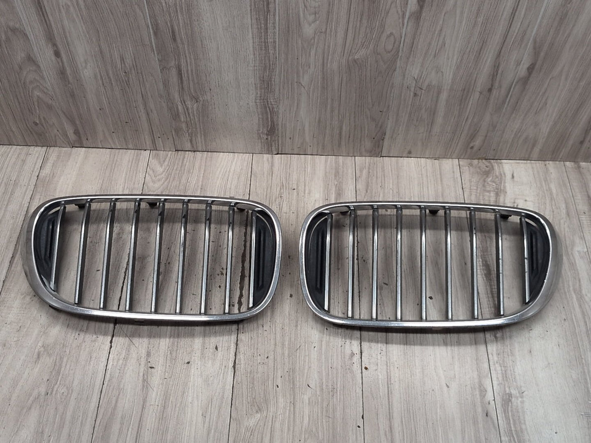 16-19 OEM BMW G11 G12 740 750 Front Left Right Upper Bumper Kidney Grilles SET
