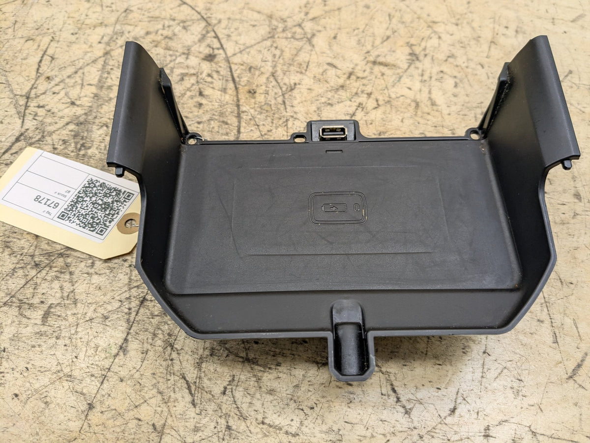 17-23 OEM BMW G30 540I Center Console Cup Holder Wireless Phone Device Charger