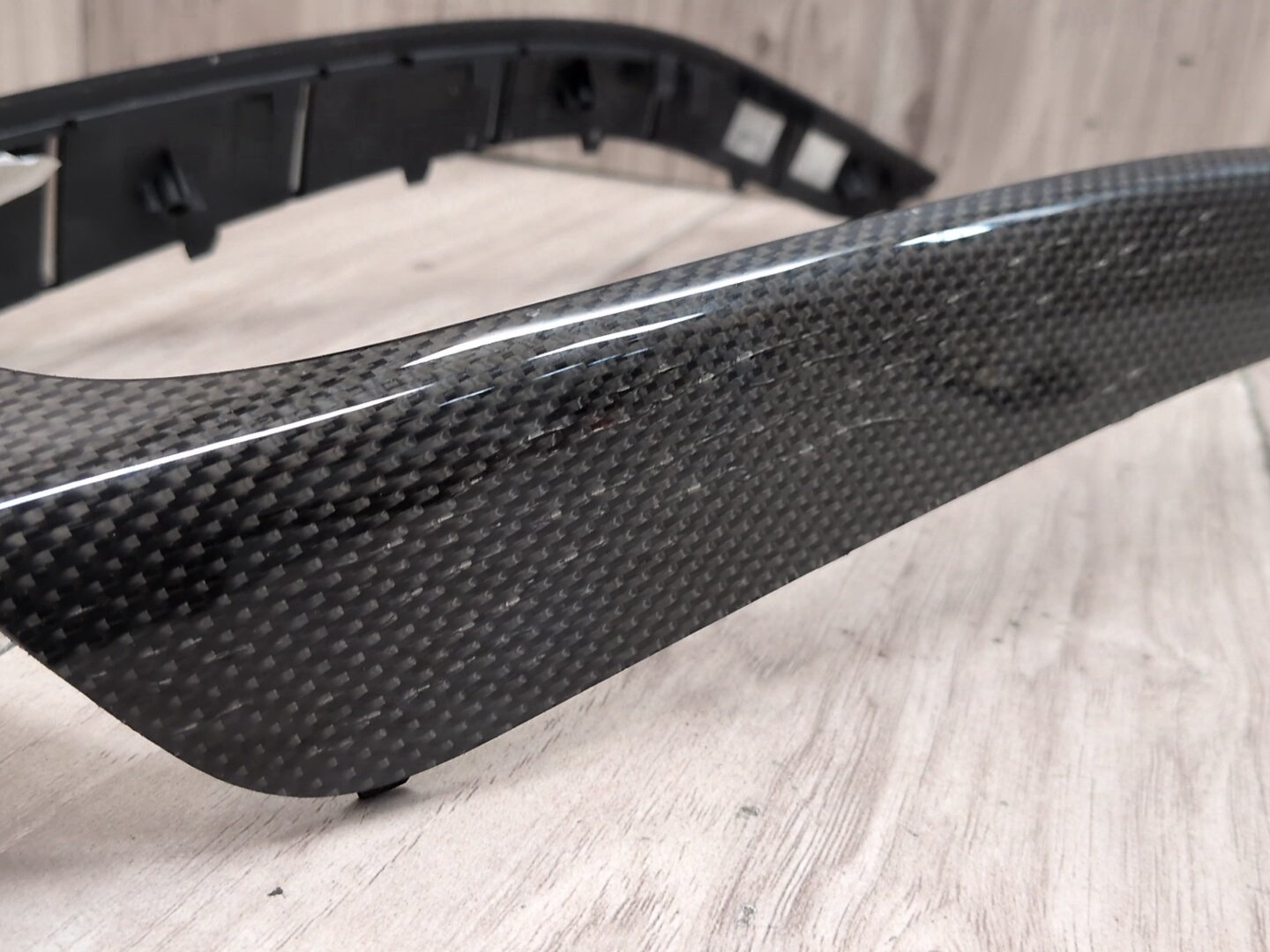 OEM Audi S4 Dashboard Center Console Shift Panel Interior Trim CARBON FIBER SET