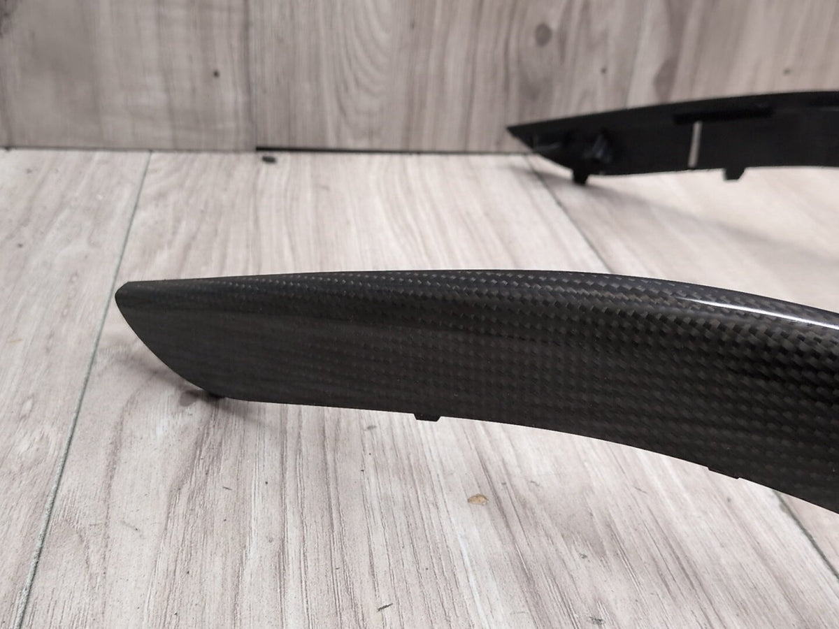 OEM Audi S4 Dashboard Center Console Shift Panel Interior Trim CARBON FIBER SET