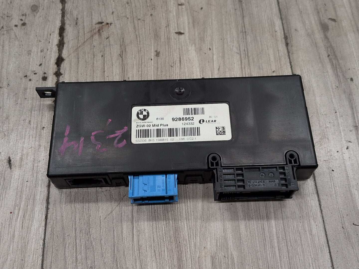 2011 - 2017 BMW X3 F25 Network Gateway Module 9286952 N20B20O0
