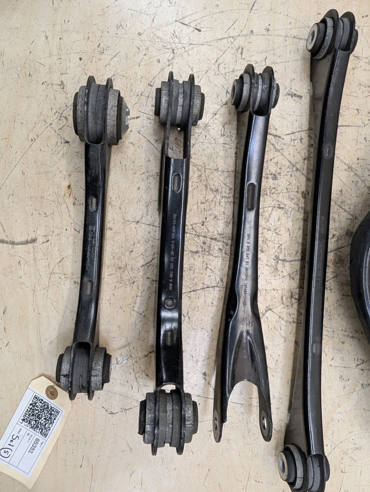 19-26 OEM BMW G20 G22 G23 G26 G42 Rear Left Driver Upper Lower Control Arm SET