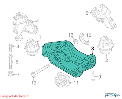 OEM BMW E70 F15 F16 F85 F86 X5 X6 Transmission Crossmember Support Mount Bracket