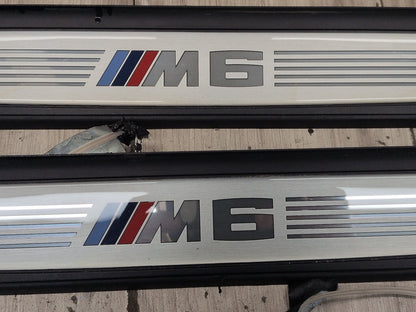2012-2018 BMW M6 F06 Front Rear Left Right Scuff Plate Door Sill SET 7277249 OEM