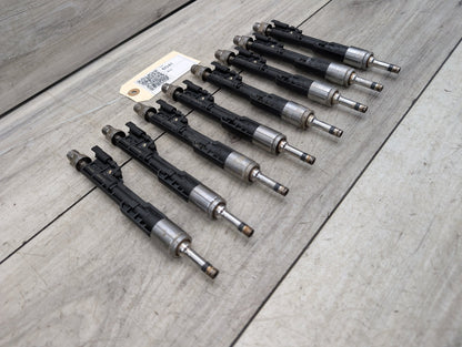 19-24 OEM BMW G12 G30 M550 750 Engine N63R High Pressure Fuel Injector Set
