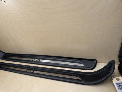 2007-2013 BMW 335i E93 Front Left Right Scuff Plate Door Sill SET 7178597