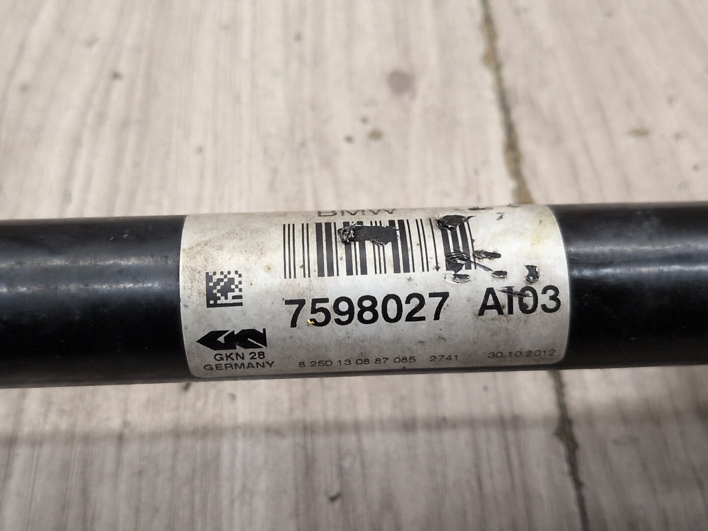 11-17 OEM BMW F25 X3 28iX AWD Front Left Driver Output Shaft CV Axle