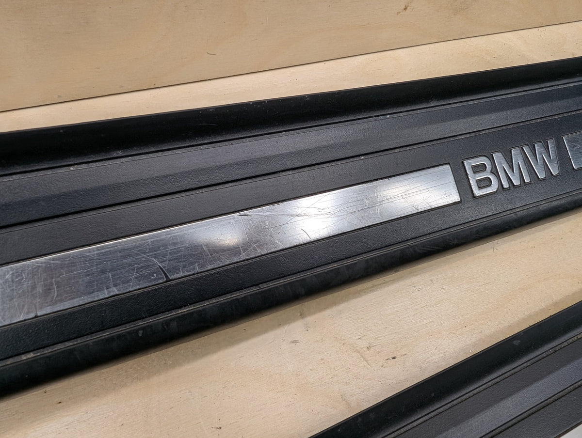 2007-2013 BMW 328i E93 Front Left Right Scuff Plate Door Sill SET 7178598 OEM
