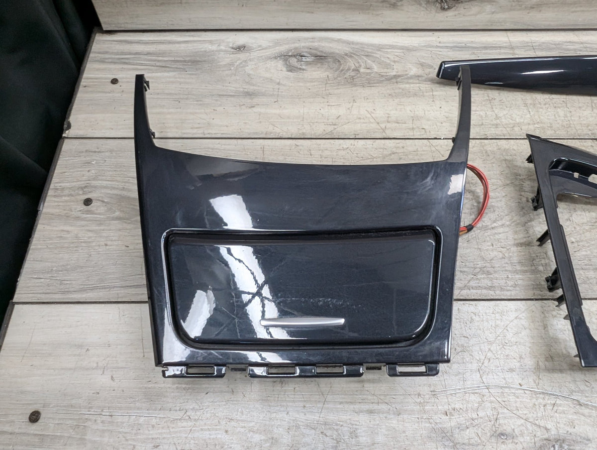 07-10 OEM BMW E93 335 Wood Burr Walnut Interior Trim Dash Panels Console SET