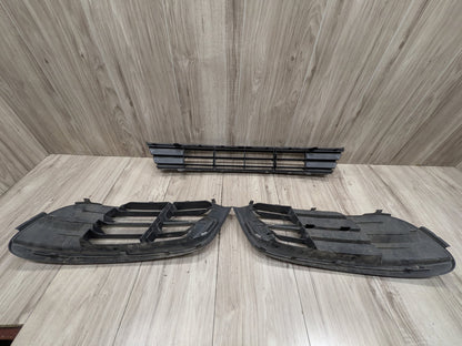 2011 - 2016 BMW 535i F10 Front Left Right Center Bumper Cover Grilles SET 7331728 N55B30A