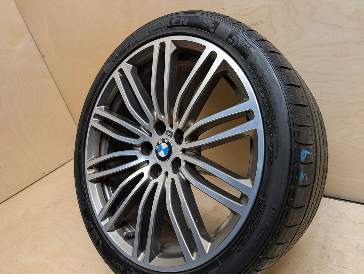 OEM BMW BMW G30 530 540 M550 Rear Wheel Rim Style 664M Silver R19x9" ET44