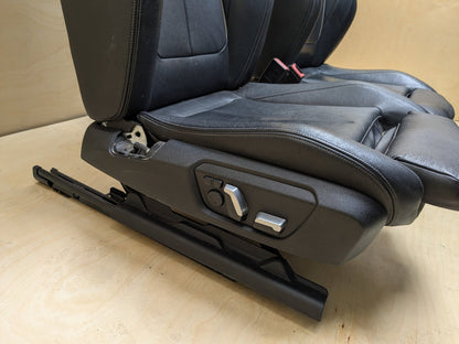 12-20 OEM BMW F30 F36 Front Left Driver Right Passenger Seat Assemblys SET Black