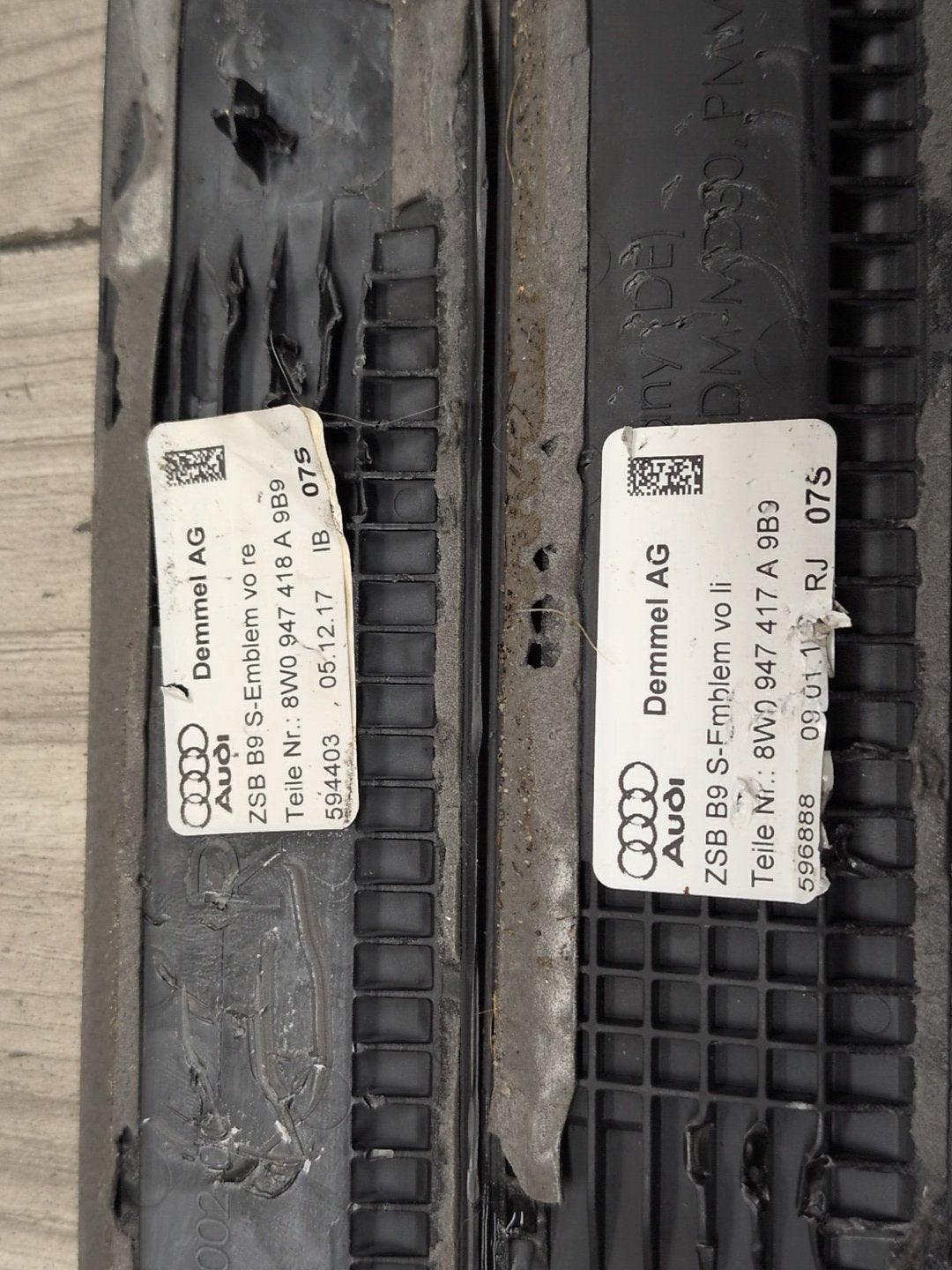 17-25 OEM AUDI A4 A5 S4 S5 Front Left Right S line Door Sill Scuff Panel SET