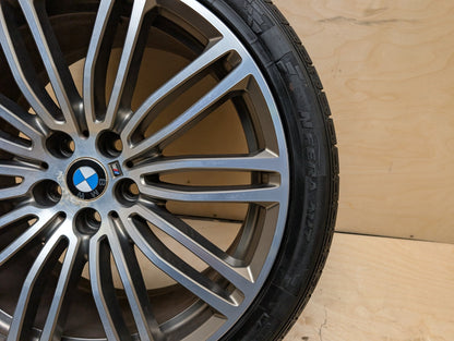 OEM BMW BMW G30 530 540 M550 Rear Wheel Rim Style 664M Silver R19x9" ET44