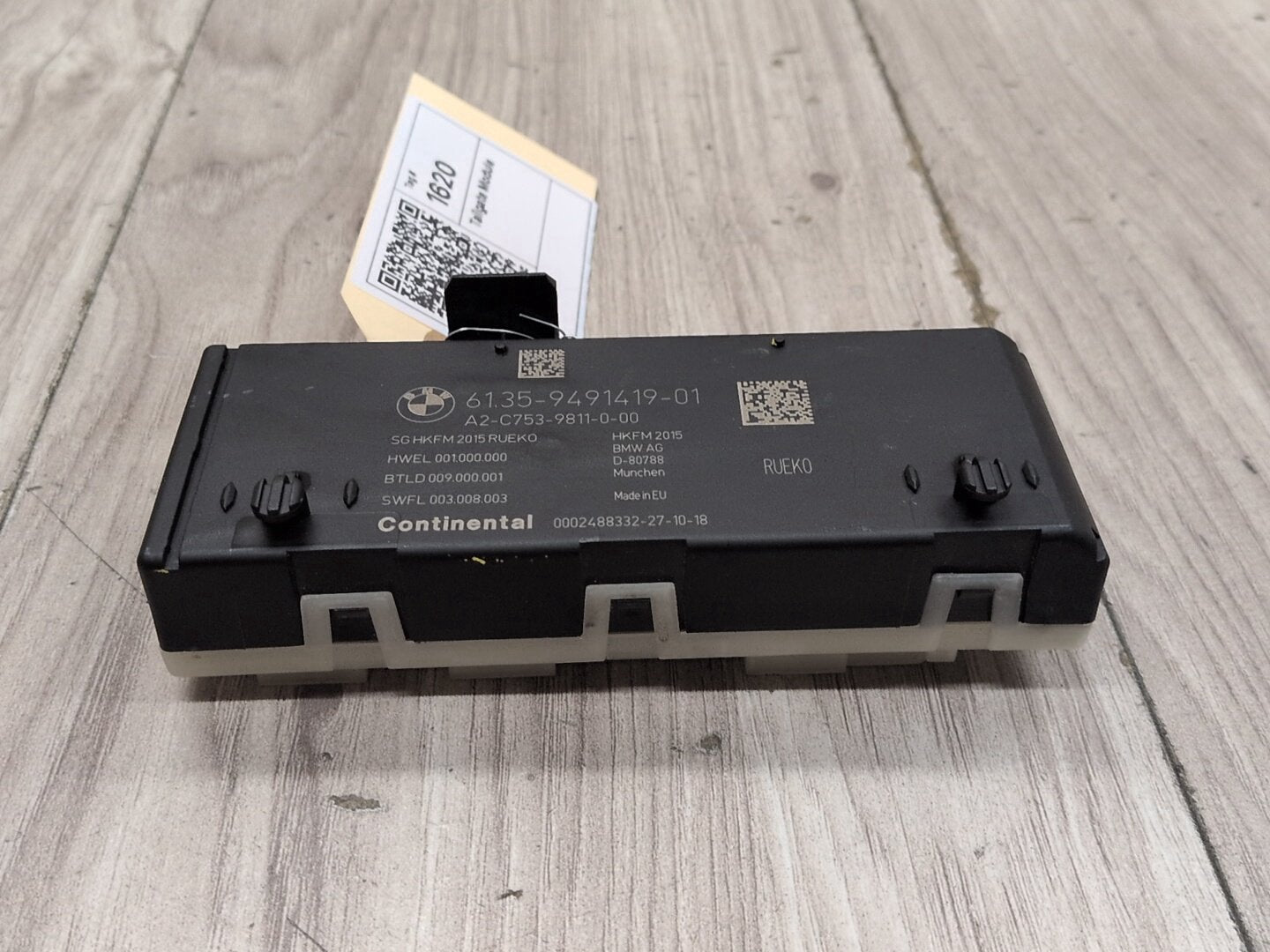 2014 - 2020 BMW 440i F36 Decklid Liftgate Trunk Module 9491419 B58B30M0