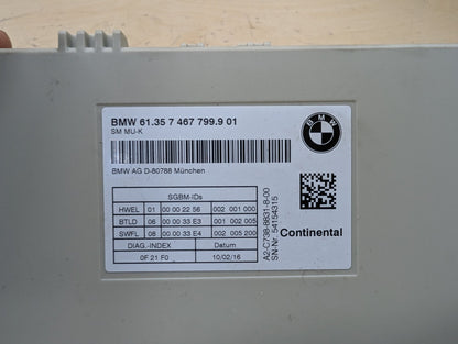 2016-2022 BMW 750i G12 Front Left or Right Seat Control Module 7467799