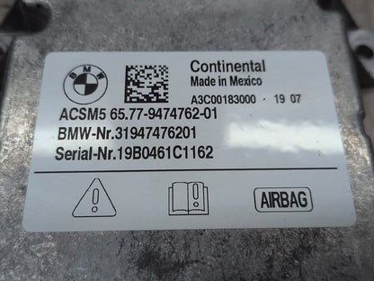 OEM BMW G01 G02 G12 G30 X3 X4 SRS Main Safety Restraint Airbag Control Module