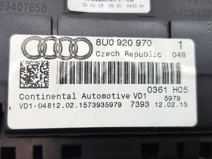2015-2018 Audi Q3 8U Instrument Speedometer Guage Cluster 8U0920970