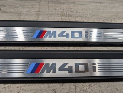 2018-2024 BMW X3 G01 Front Left Right Scuff Plate Door Sill SET 8089579 OEM