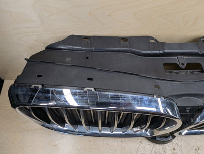 16-19 BMW G12 Front Bumper Radiator Air Flap Shutter w/ Kidney Grilles OEM