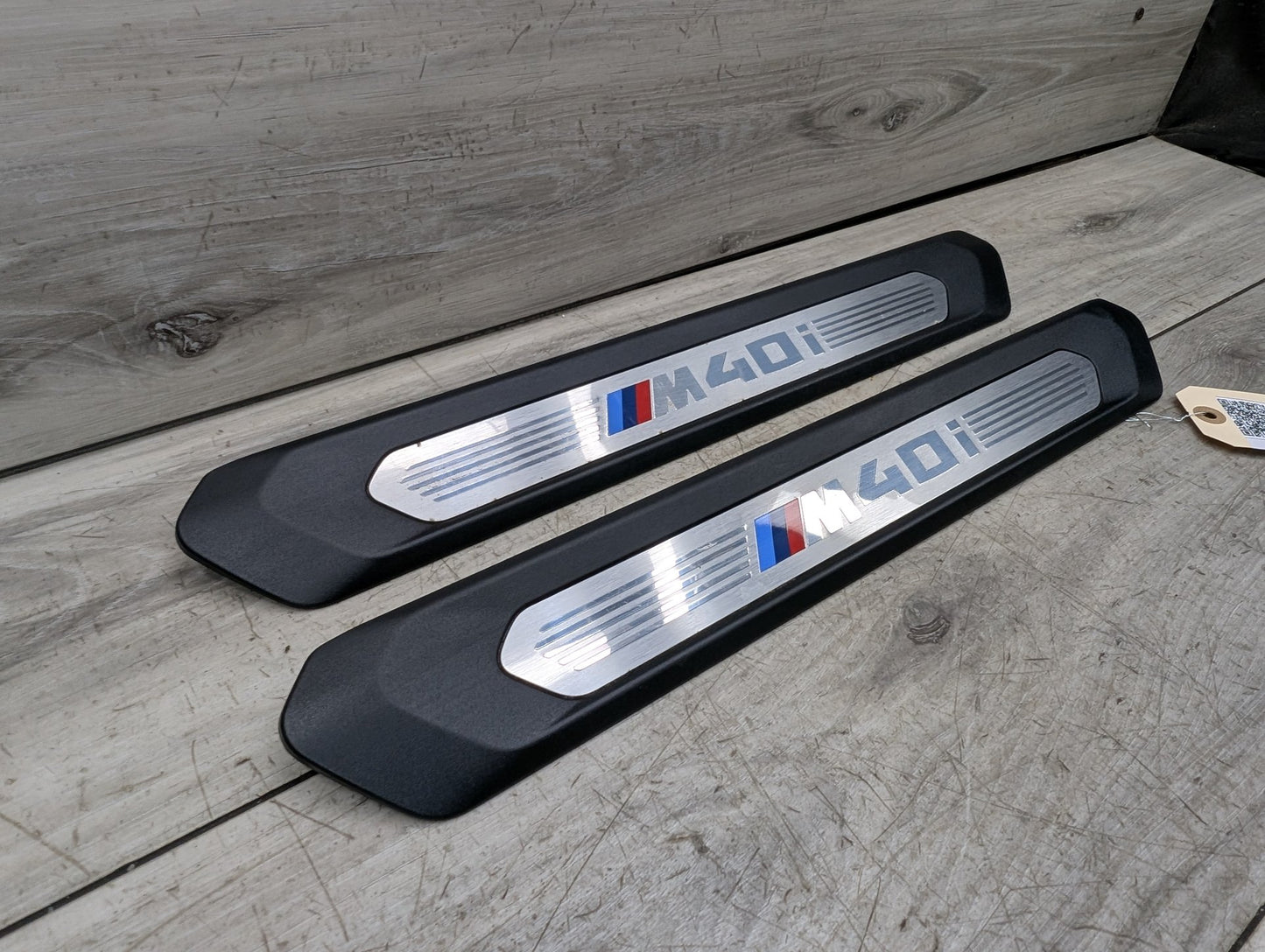 18-21 OEM BMW G01 G02 M40i X3 X4 Front Right Left Door Sills Cover Trim Pair