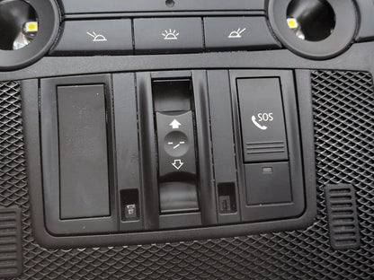 07-14 OEM BMW E70 E71 X5 X6 Roof Overhead Console Dome Light SOS Switch Black