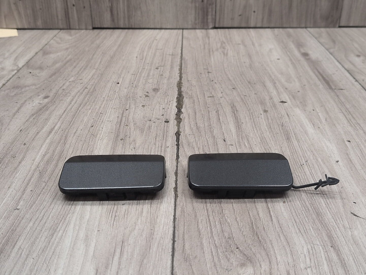 2015-2018 Audi Q3 8U Rear Left Right Bumper Tow Hook Insert Covers SET 8U0807441H OEM