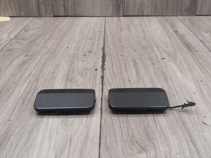 2015-2018 Audi Q3 8U Rear Left Right Bumper Tow Hook Insert Covers SET 8U0807441H OEM
