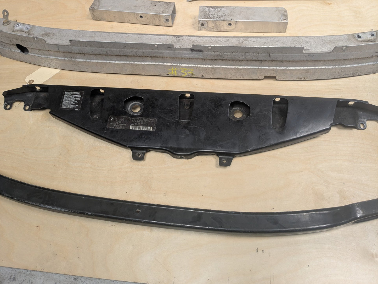 2011-2016 BMW 535i F10- Front Reinforcement Crash Bar w/ Brackets SET PN 7200706