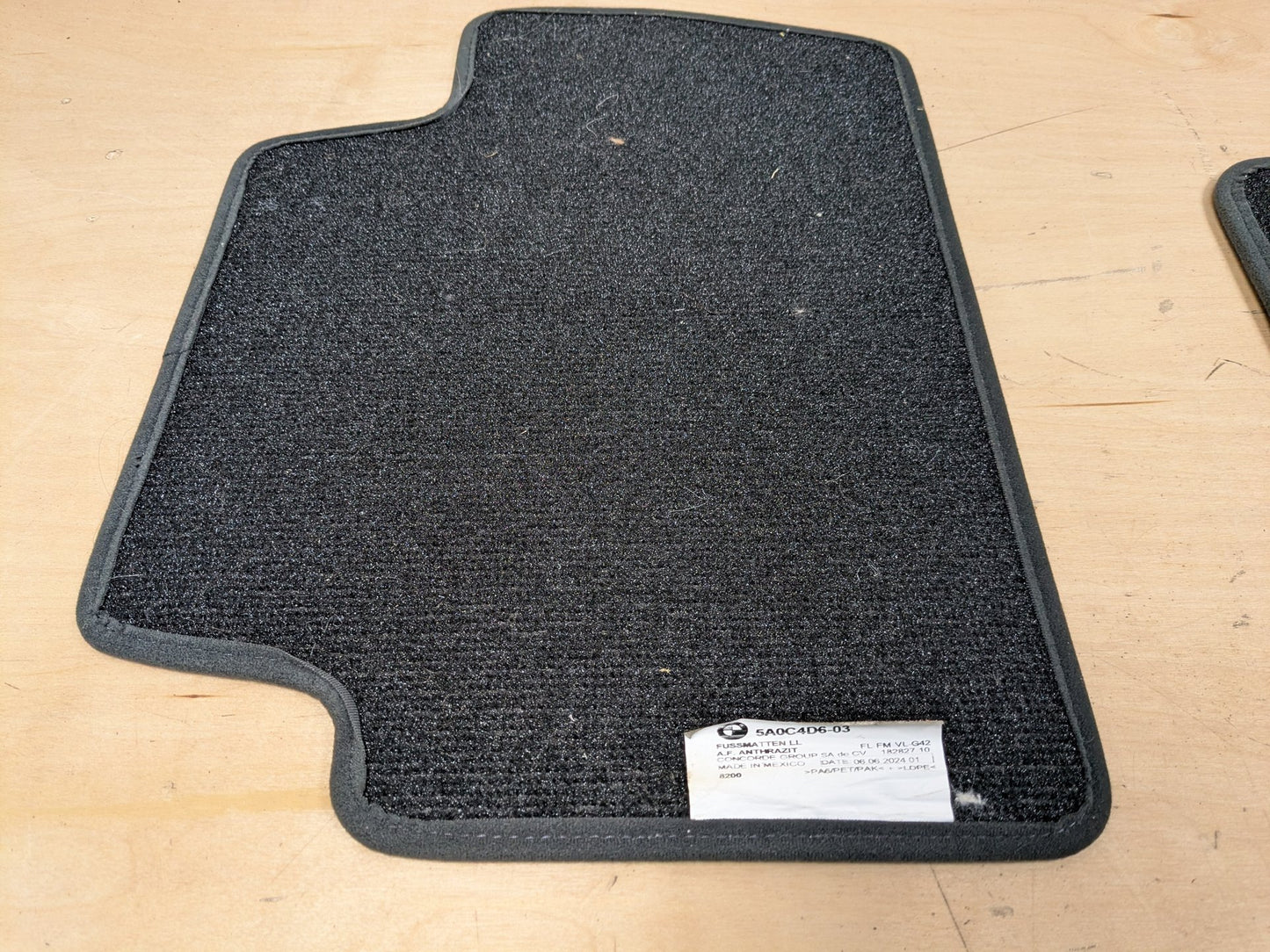 2023 - 2026 BMW M2 G87 Front Rear Left Right Mat Carpet Floor Mats SET 5A0C4D6 S58B30T0