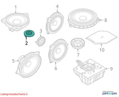 19-24 OEM BMW G20 G22 G23 G26 Hi-Fi HiFi Stereo Audio Mid Speakers Tweeters SET