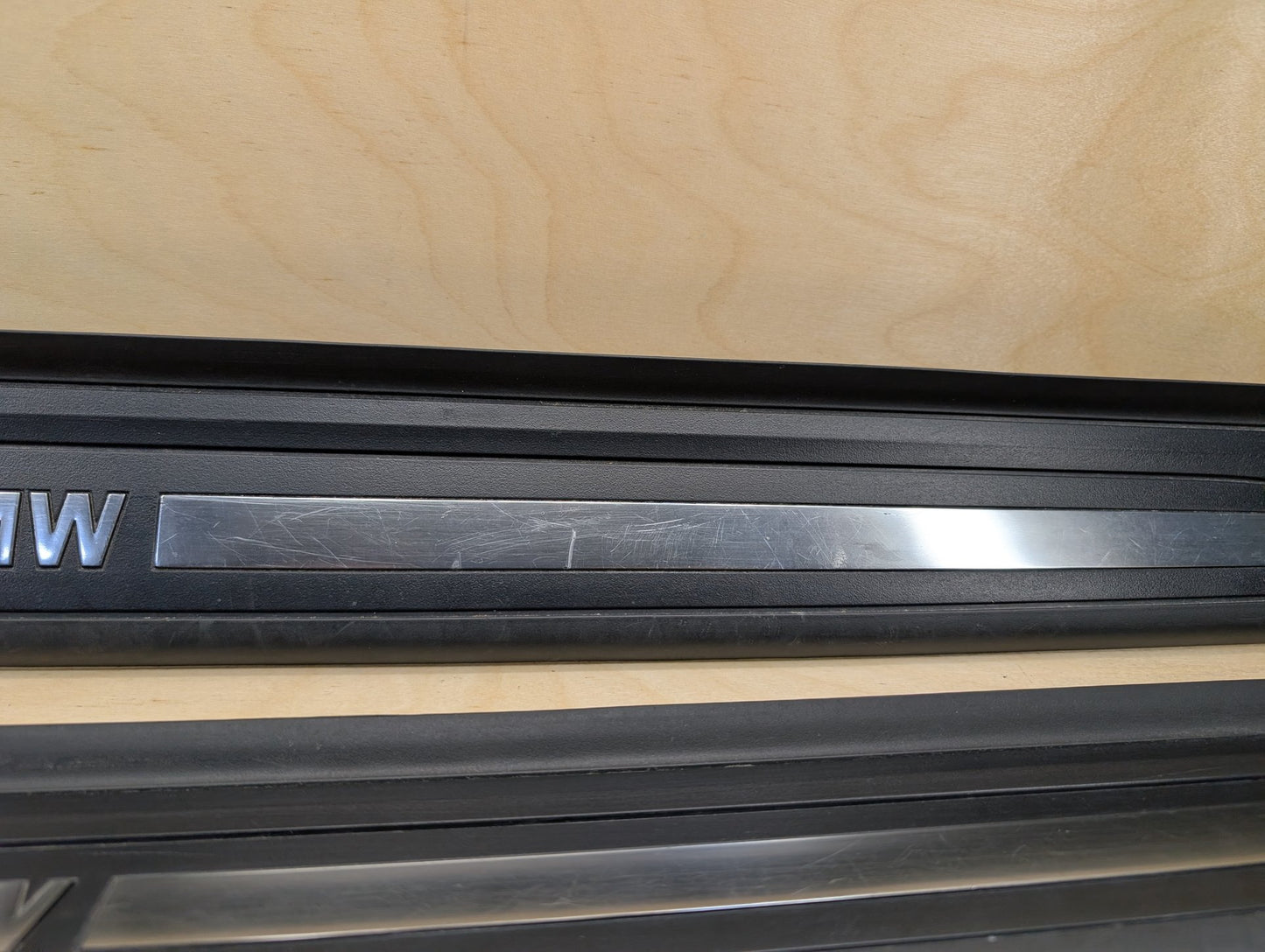 2007-2013 BMW 335i E93 Front Left Right Scuff Plate Door Sill SET 7178597
