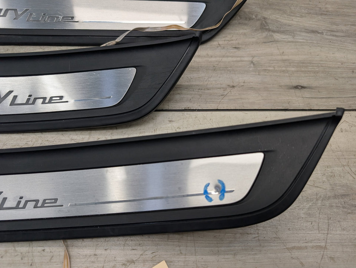 2017-2023 BMW 530i G30 Front Rear Left Right Scuff Plate Door Sill SET 7405773 OEM