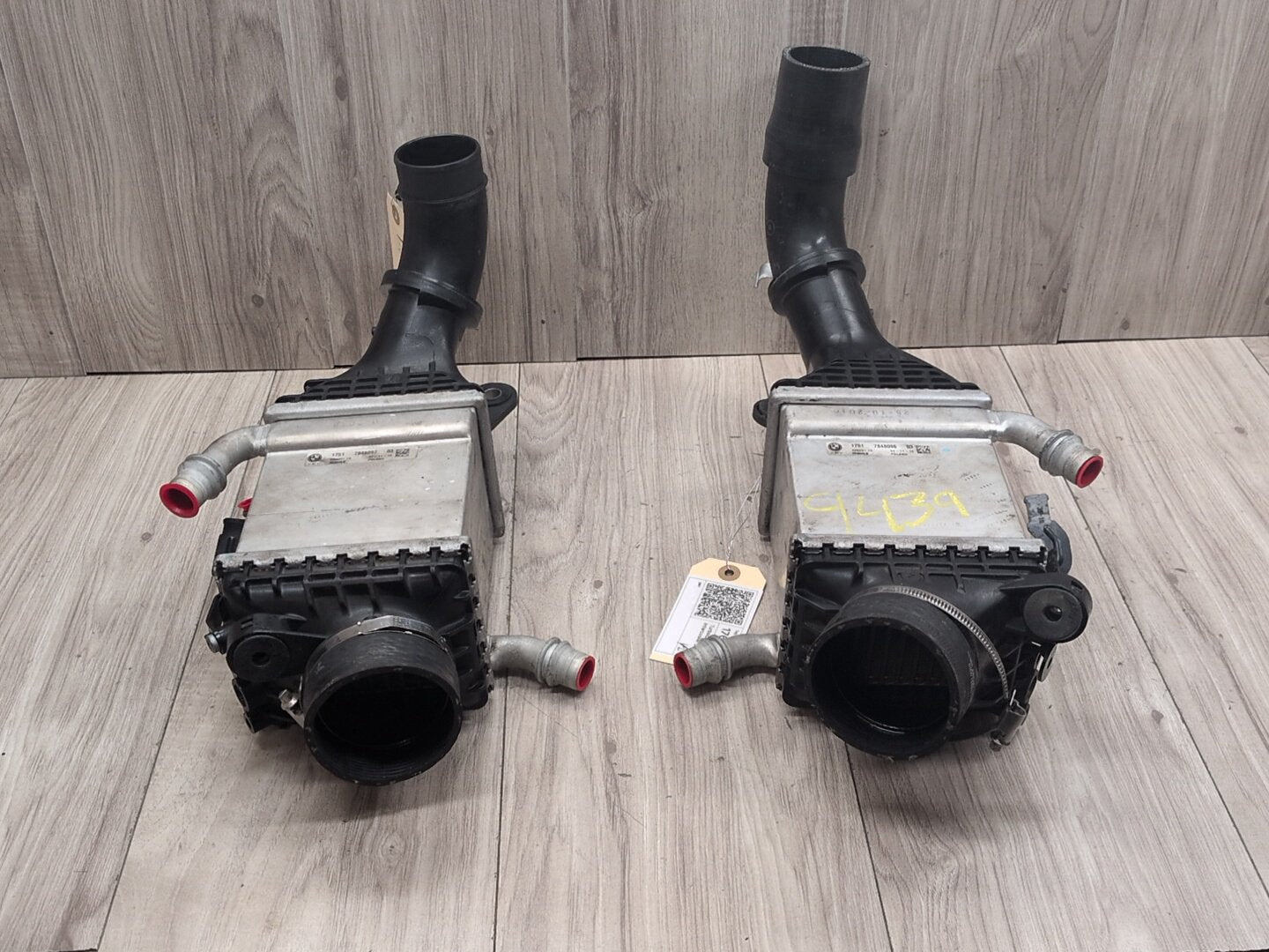 15-18 OEM BMW F85 F86 X5M X6M Engine S63R Left Right Twin Turbo Intercooler k