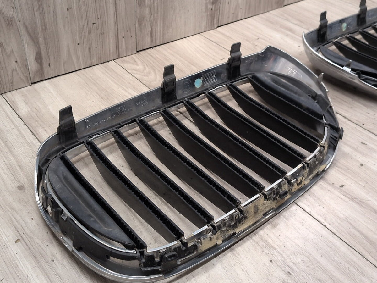 16-19 OEM BMW G11 G12 740 750 Front Left Right Upper Bumper Kidney Grilles SET