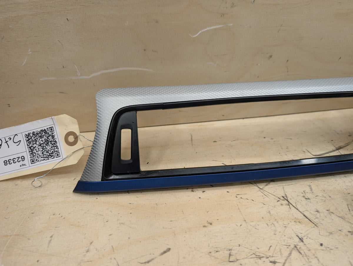 OEM BMW F30 F32 F36 Center Console Dash Door Interior Trim Aluminum Hexagon SET