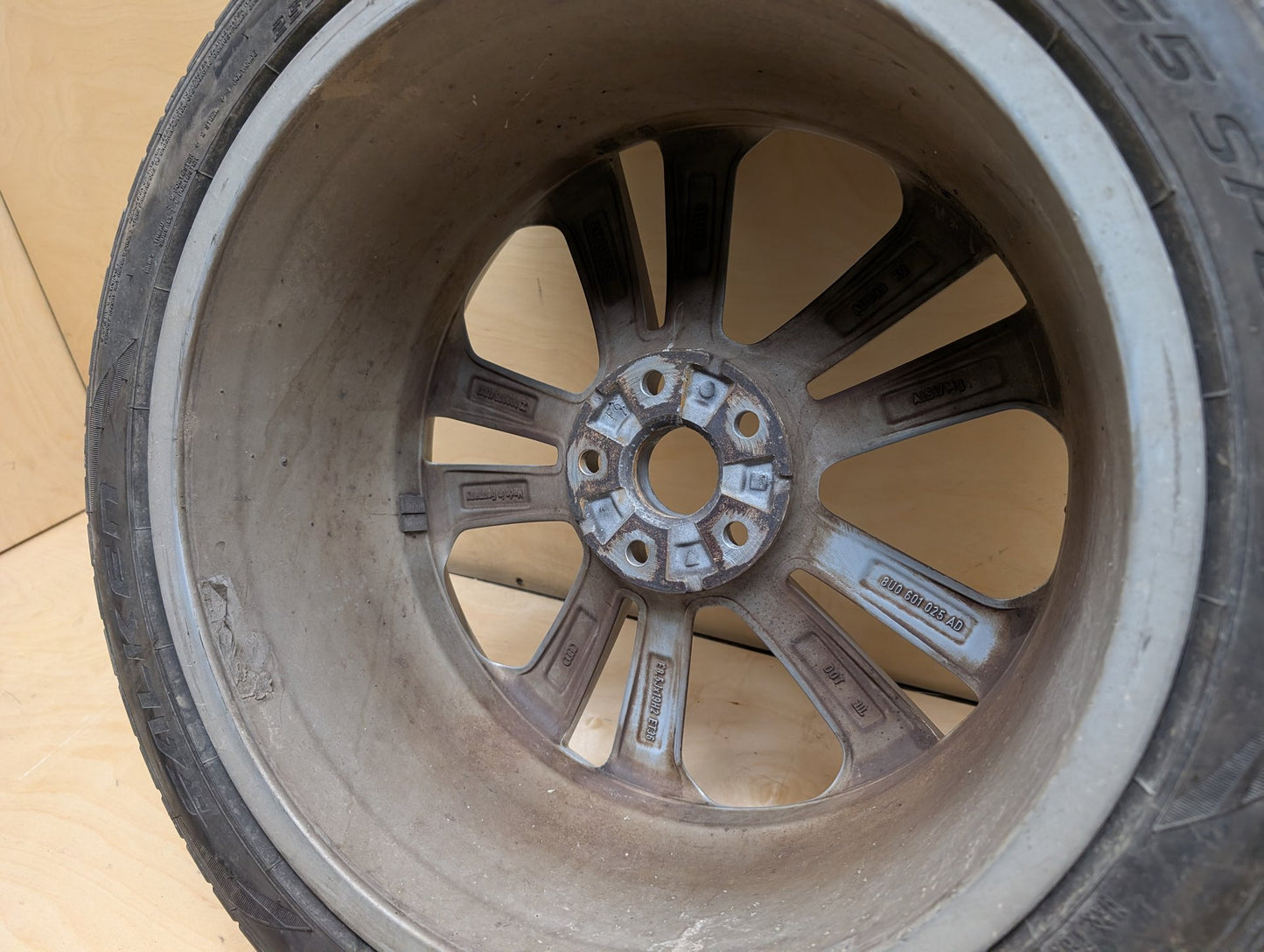 15-18 OEM Audi Q3 Wheel Rim 19x8.5 ET36 Alloy Double Spoke 8U0601025AD