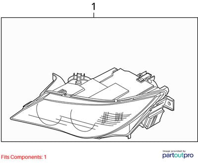 04-07 OEM BMW E63 E64 M6 Left Driver XENON Headlight w/ Modules COMPLETE