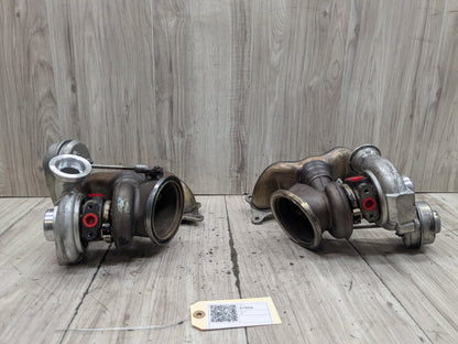 07-11 BMW E90 E92 E93 335i N54 Left Right Engine Motor Turbo Turbocharger PAIR