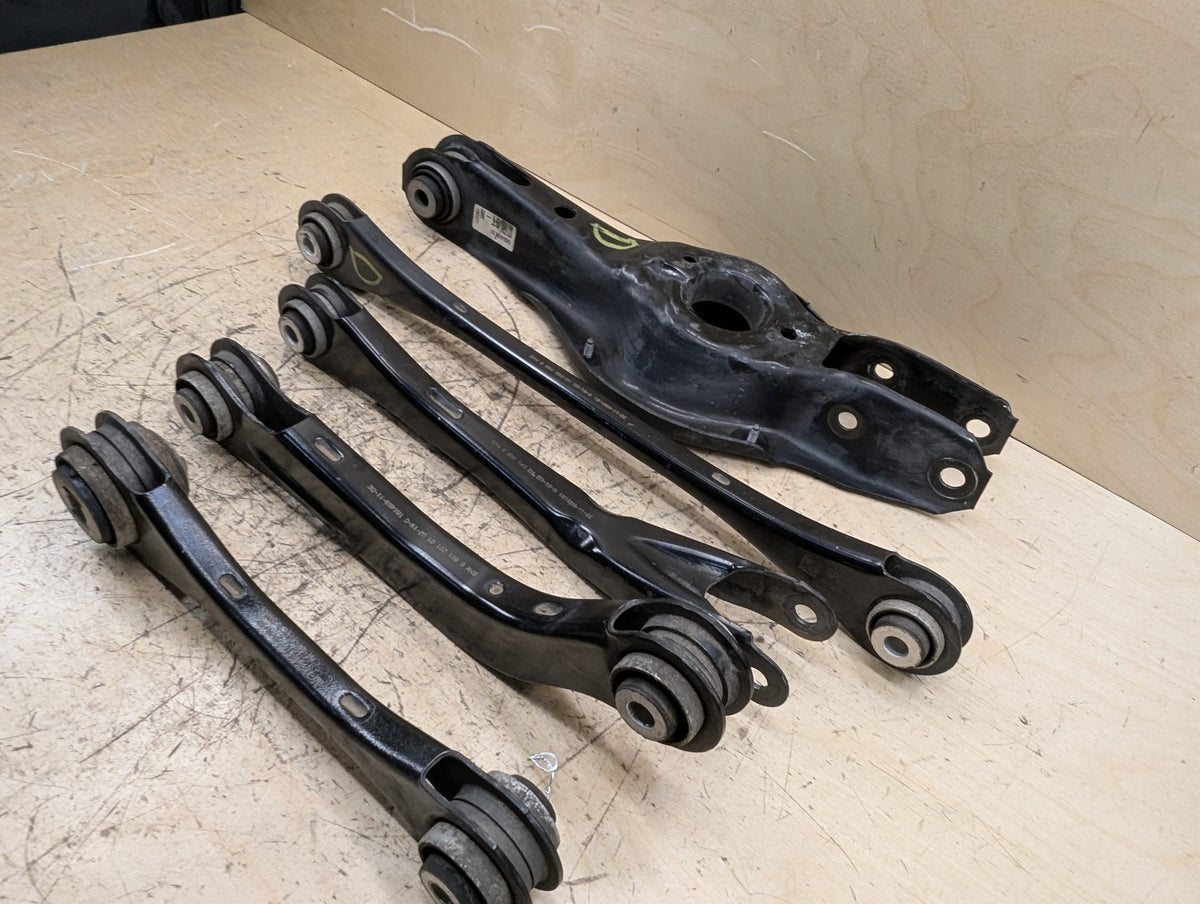 19-26 OEM BMW G20 G22 G23 G26 G42 Rear Left Driver Upper Lower Control Arm SET
