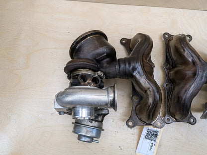 2007-2013 BMW E93 335i N54B30A Engine Motor Turbo Charger w/ Manifold SET 7331333