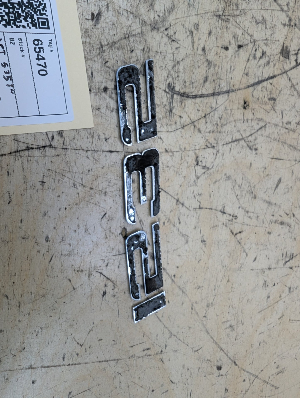 2010-2017 BMW 535i GT xDrive F07 Liftgate Trunk Lid Badge/ Letters 7336451 OEM