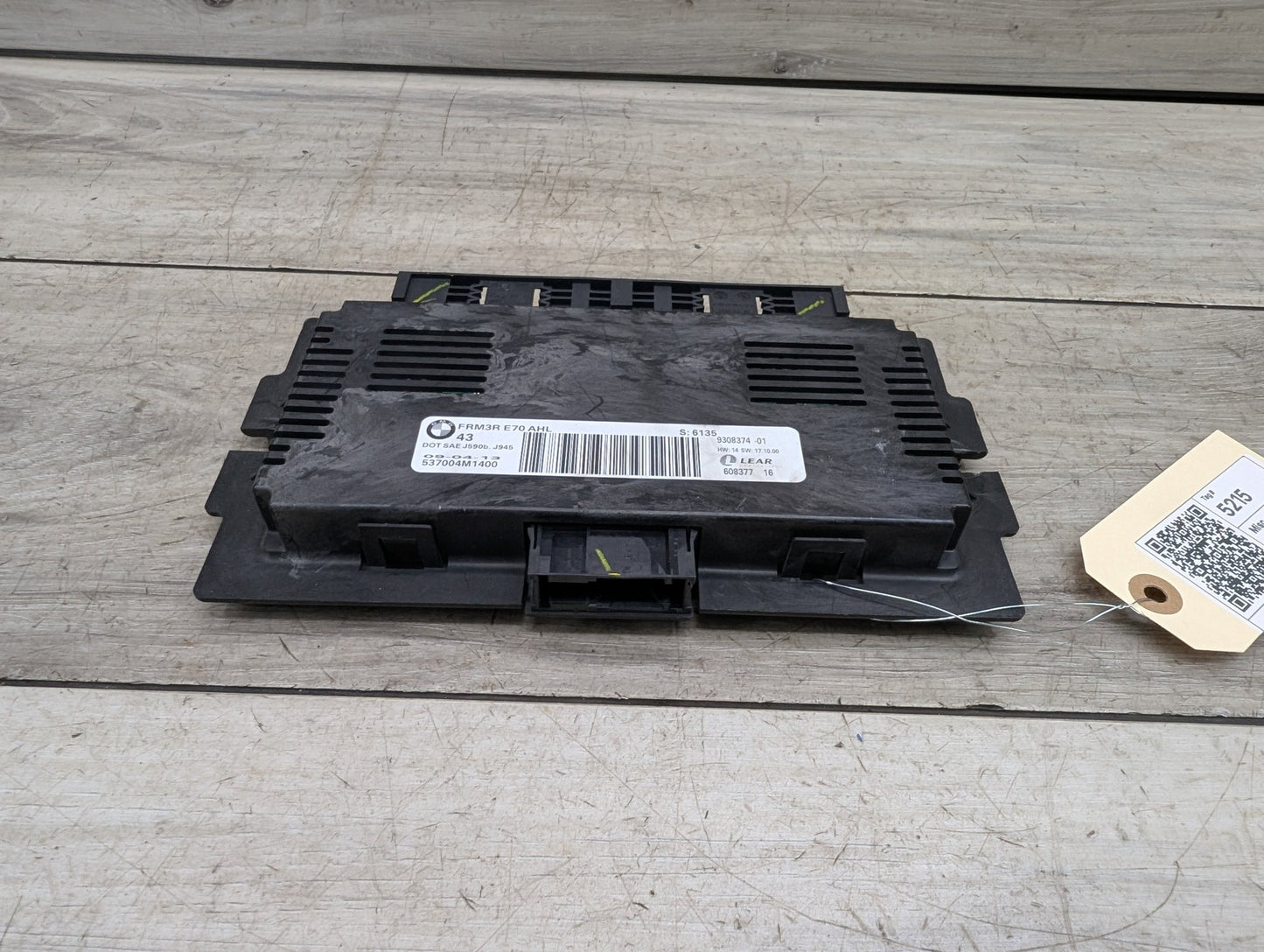 07-14 OEM BMW E70 E71 X5 X6 AHL FRM FRM3 3R Footwell Light Control Module VDM