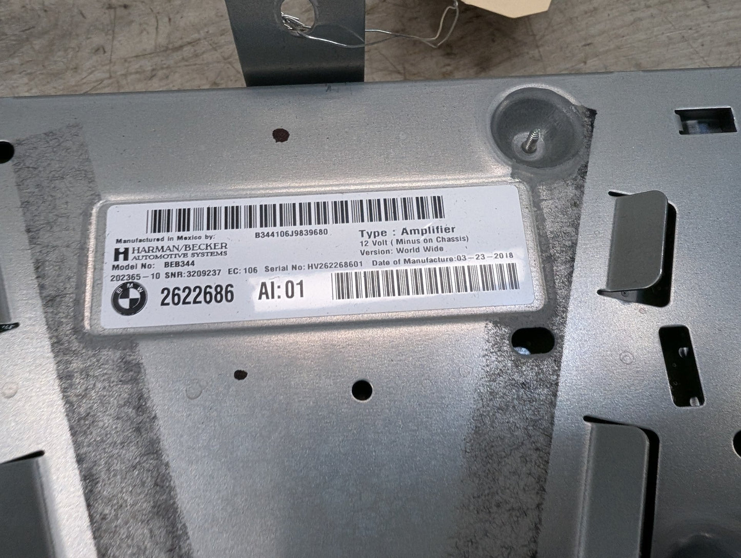 18-21 OEM BMW G01 F97 X3 X3M Hi-Fi HiFi Stereo Audio Amp Amplifier HARMAN BECKER