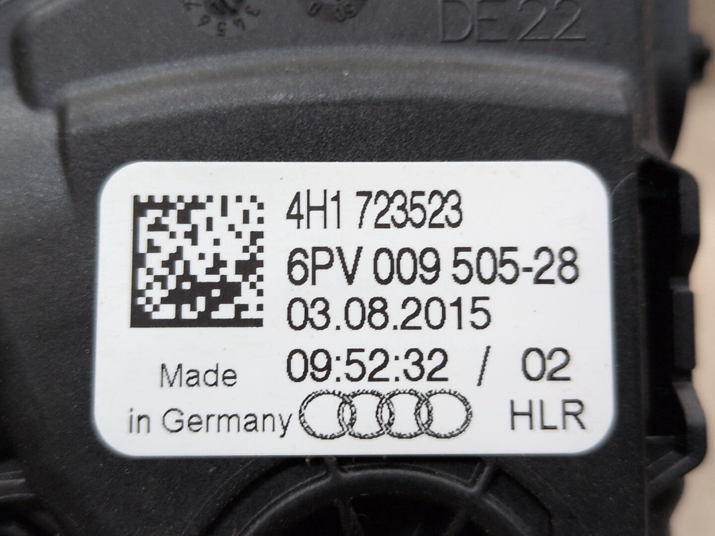 2013 - 2017 Audi S5 8T Gas Accelarator Pedal 4H1723523 CTUB