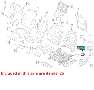 *OEM BMW G01 G02 G20 X3 Front Passenger Right Seat Adjustment Control Switch